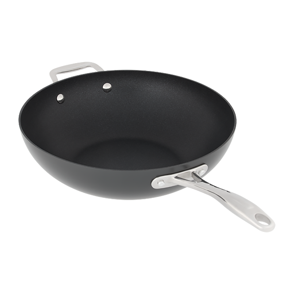 Stellar Hard Anodised, 30cm Wok, Non-Stick