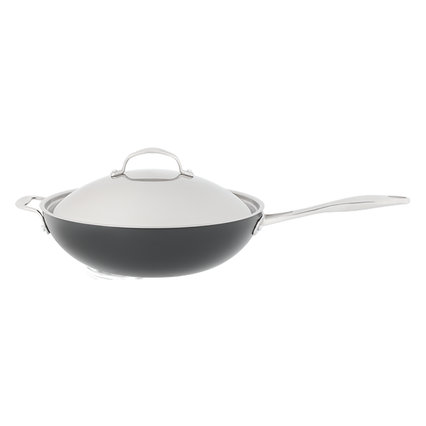 Stellar Hard Anodised, 30cm Wok, Non-Stick