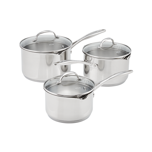 Stellar Profile (7000), 3 Piece Draining Saucepan Set
