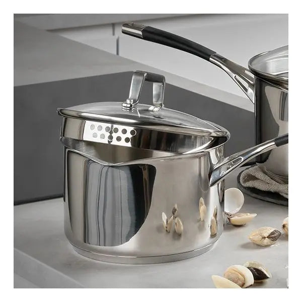 Stellar Flow, 3 Piece Draining Saucepan Set
