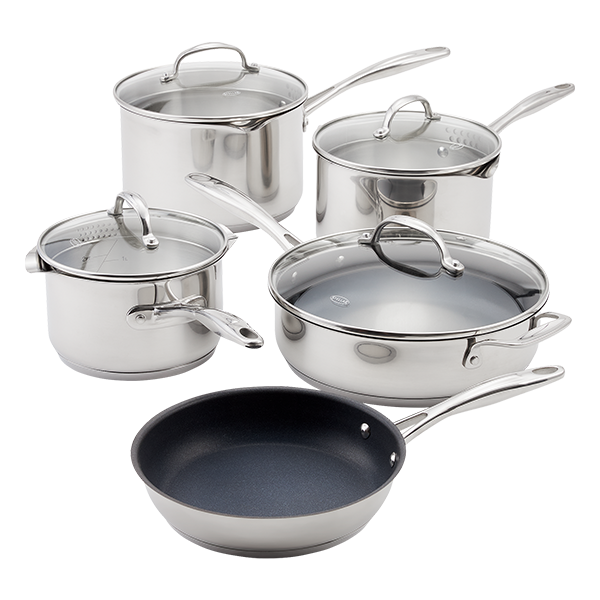 Stellar Profile 7000, 5 Piece Draining Saucepan Set