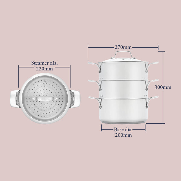 Stellar Steamers, 3 Tier Steamer Set