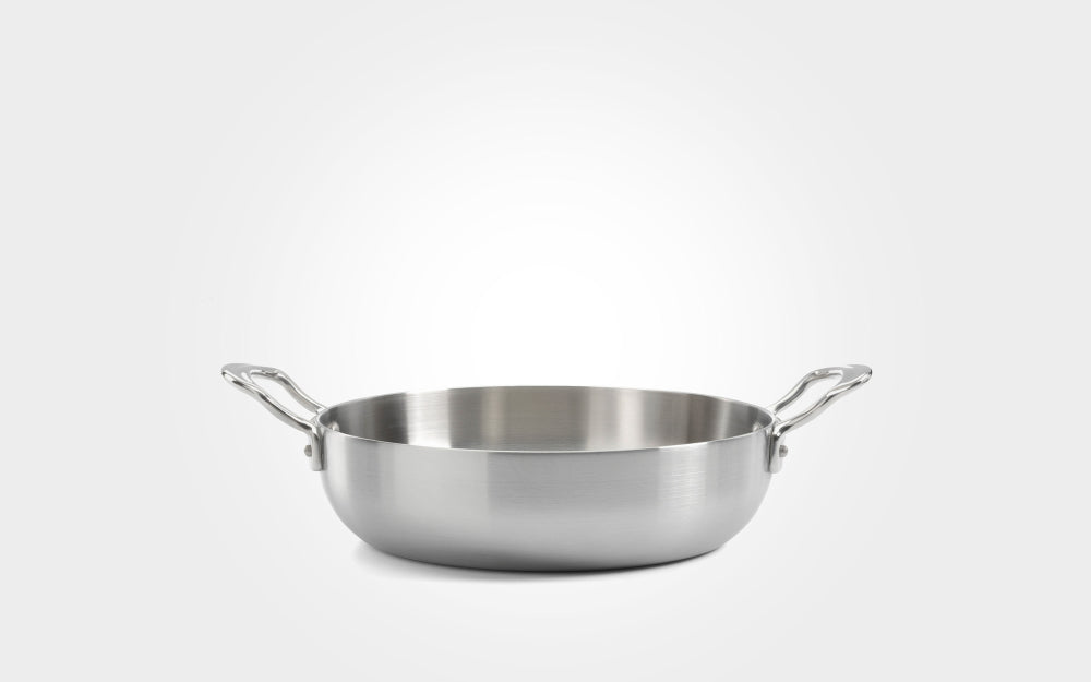 Samuel Groves Classic Stainless Steel Triply Chefs Pan Double Handled