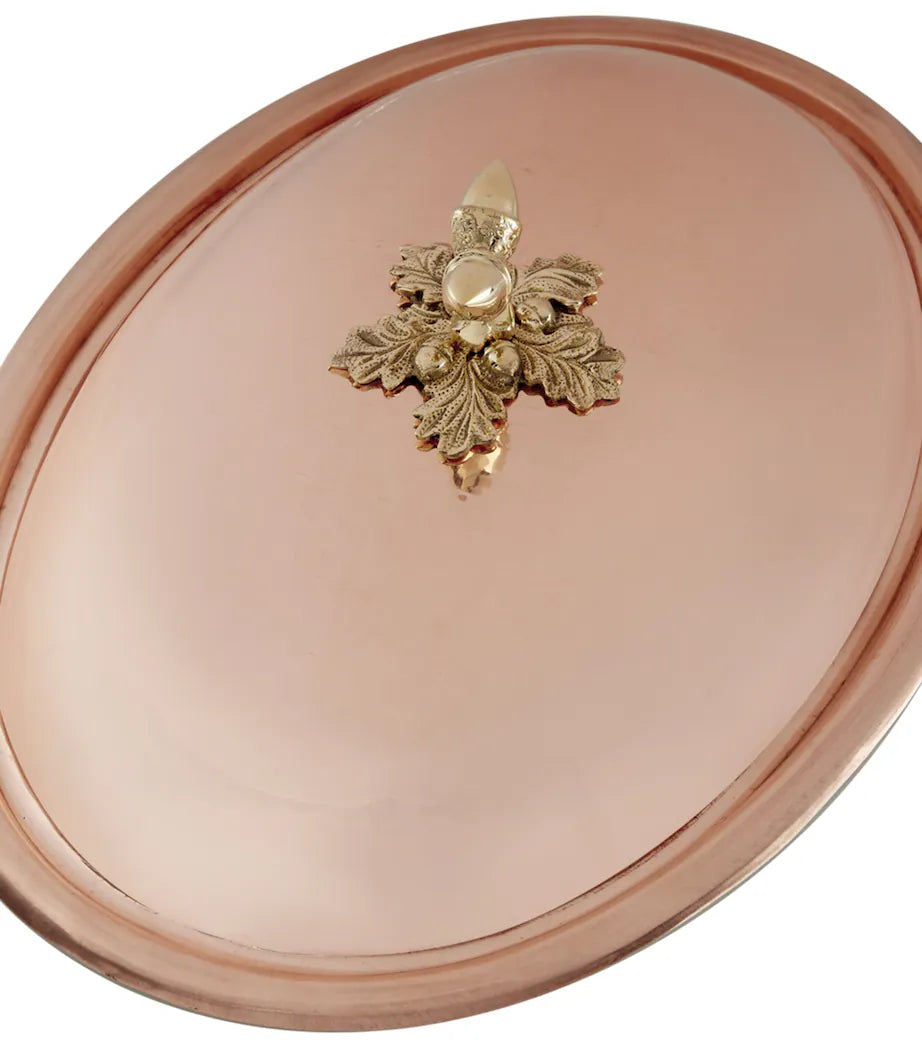 Ruffoni Historia 38cm Covered Oval Copper Dish – Handcrafted in Italy