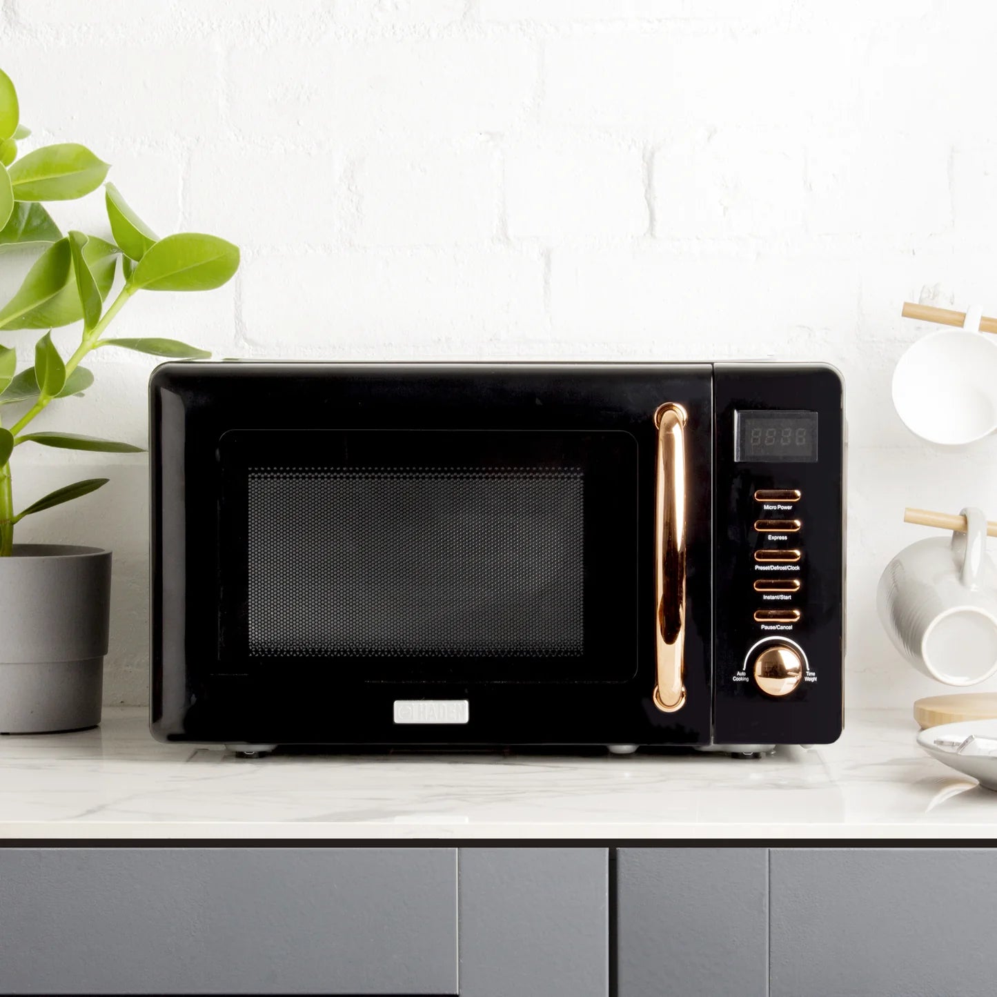 Haden 20L Black & Copper Microwave