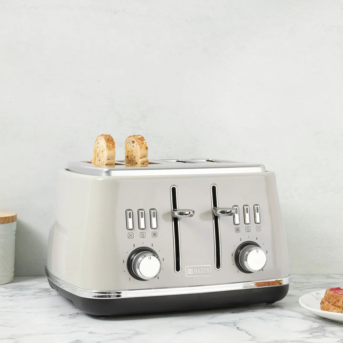 Haden Cotswold 4 Slice Toaster - Putty