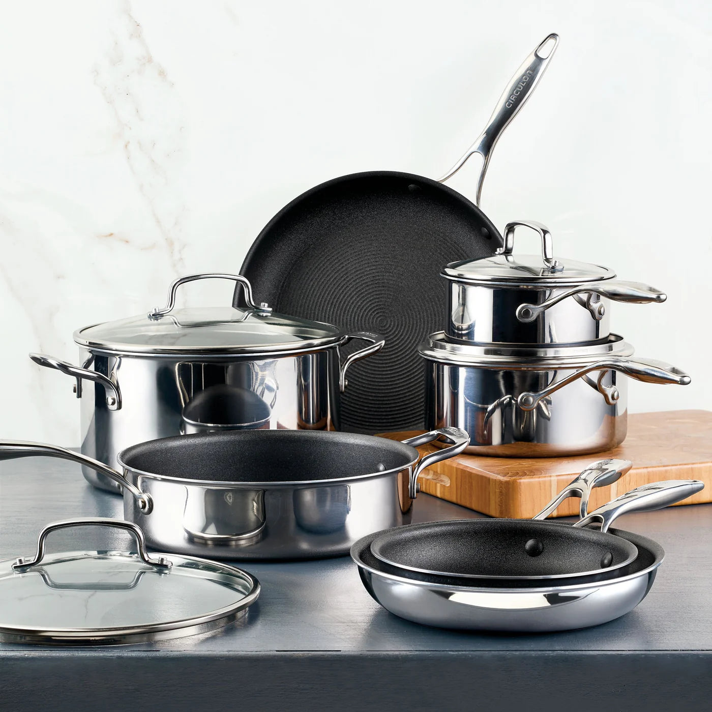 Circulon Clad Series Cookware Set, 7 Piece