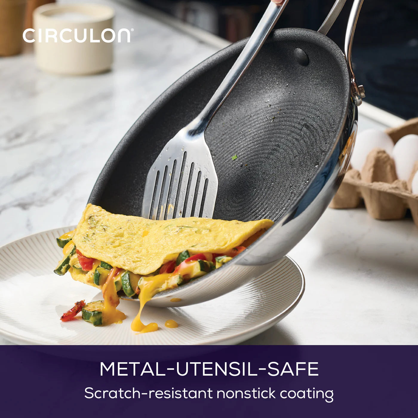 Circulon Clad Series Skillet, 25cm