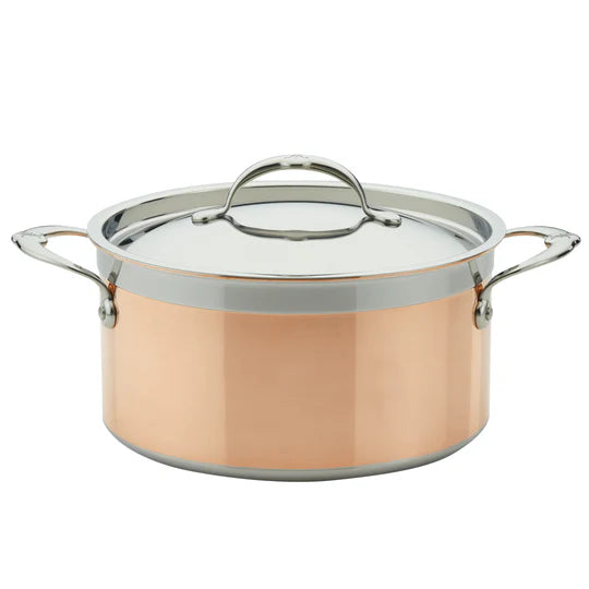 Hestan CopperBond™ Induction Copper Stock Pot with Lid – 24cm (5.7L)