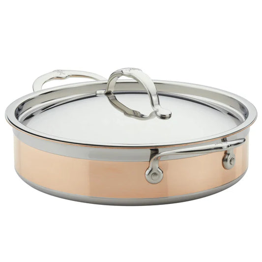 Hestan CopperBond™ Induction Copper Sautéuse Pan with Lid – 26cm (3.3L)