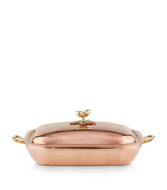 Ruffoni Historia 38cm Covered Oval Copper Casserole – Handcrafted in Italy