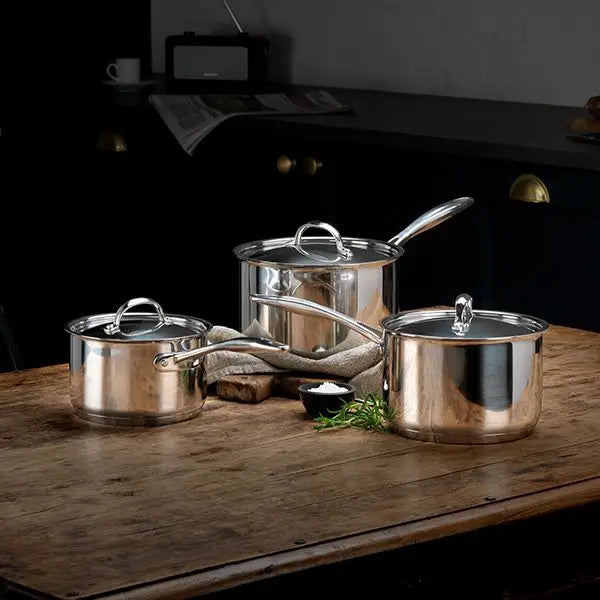 Stellar Profile 7000, 3 Piece Saucepan Set