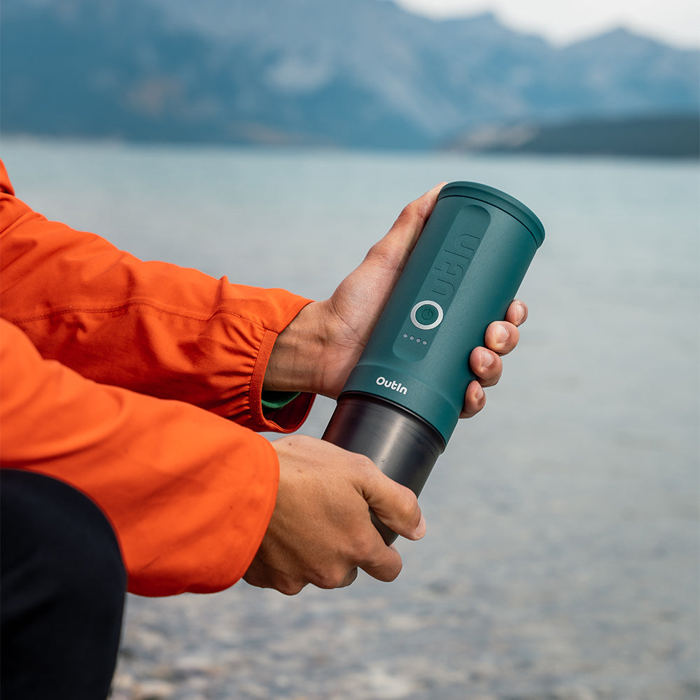 OutIn Nano Portable Espresso Machine – OutIn Teal