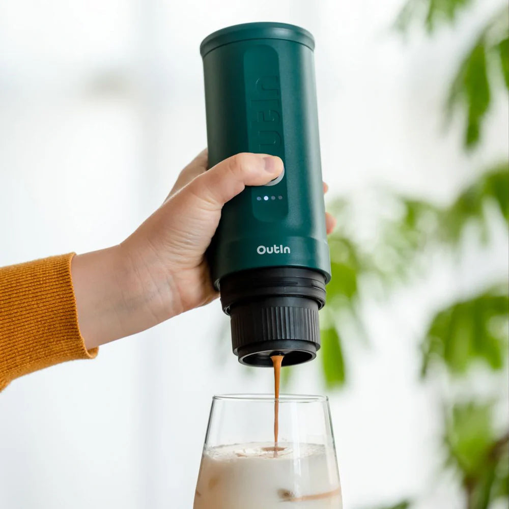 OutIn Nano Portable Espresso Machine – OutIn Teal