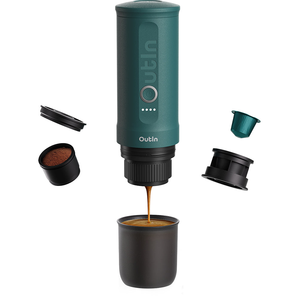 OutIn Nano Portable Espresso Machine – OutIn Teal