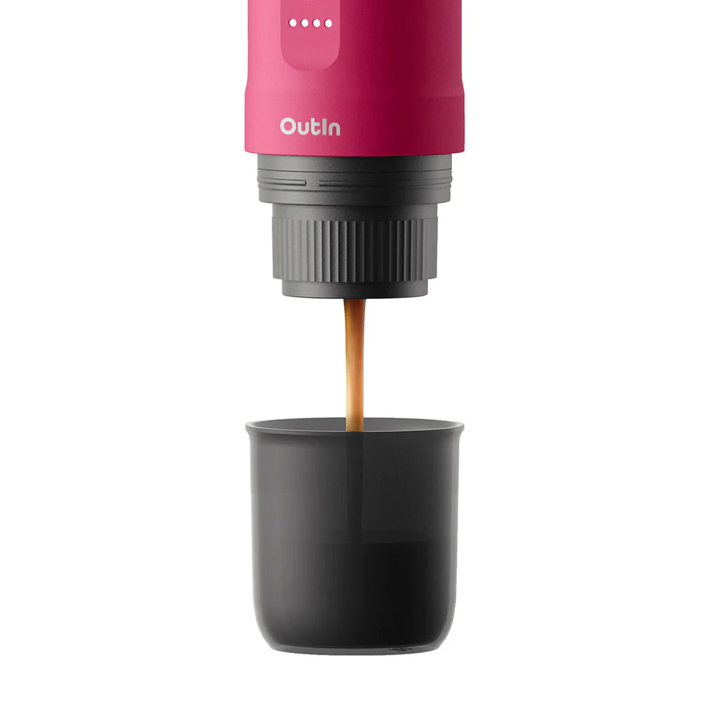 OutIn Nano Portable Espresso Machine – Fuchsia Pink