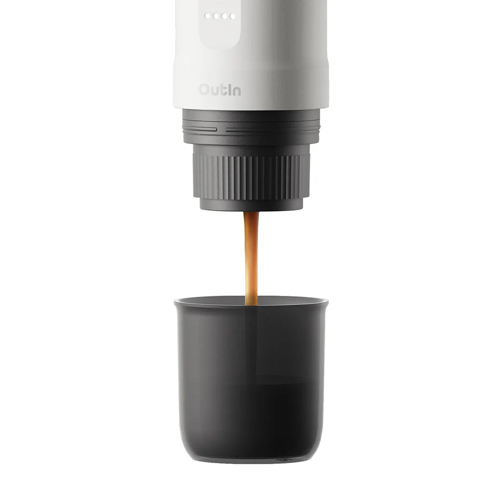 OutIn Nano Portable Espresso Machine – Pearl White