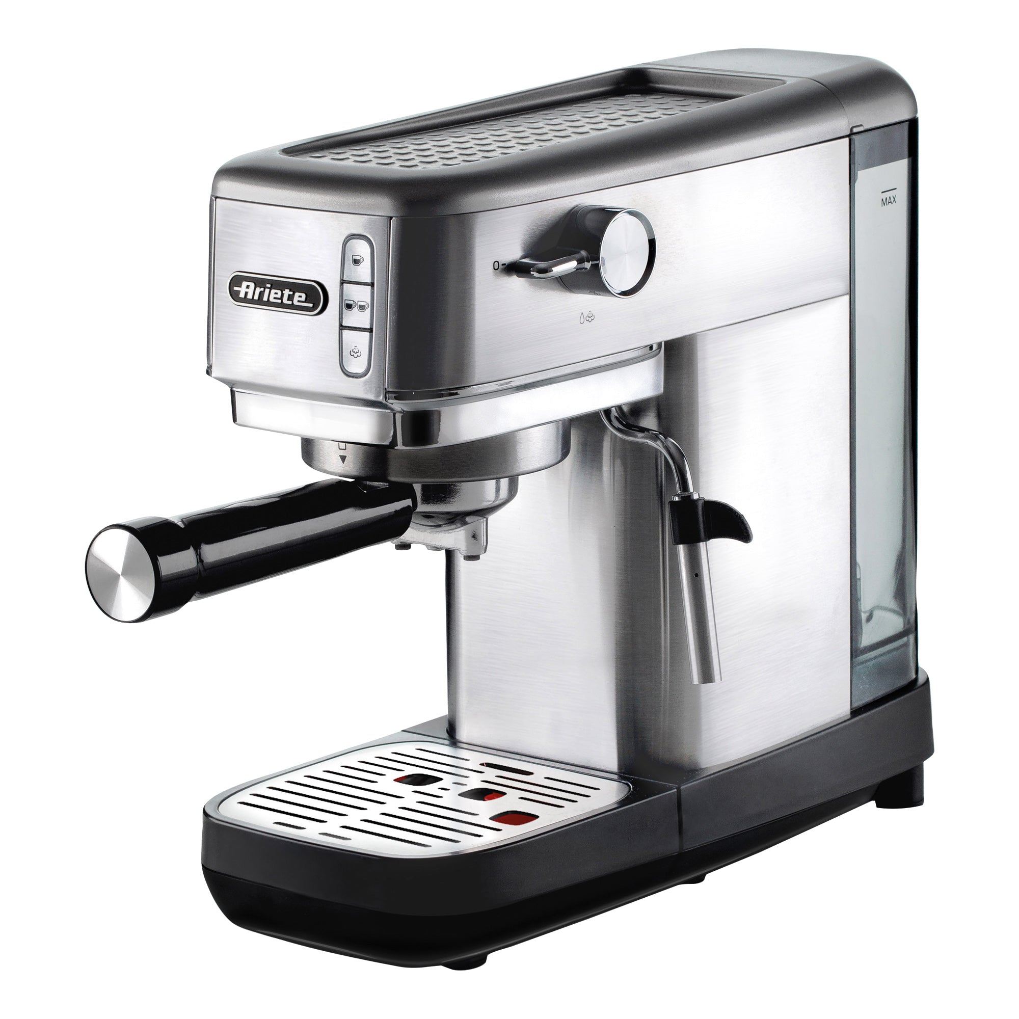 Ariete Metal Slim Espresso Coffee Maker – Brushed Stainless Steel