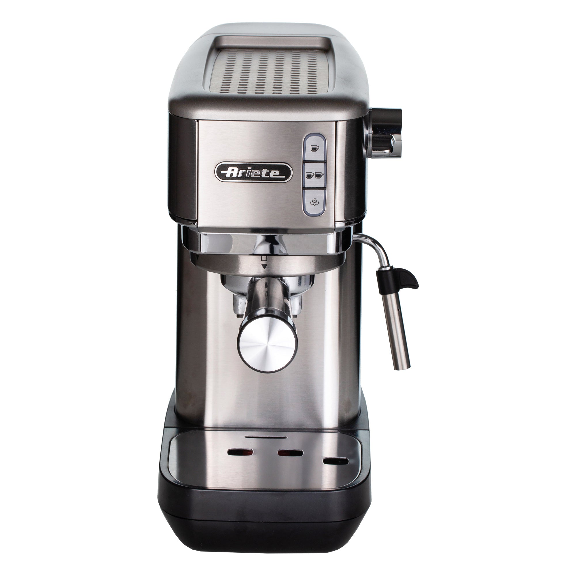 Ariete Metal Slim Espresso Coffee Maker – Brushed Stainless Steel