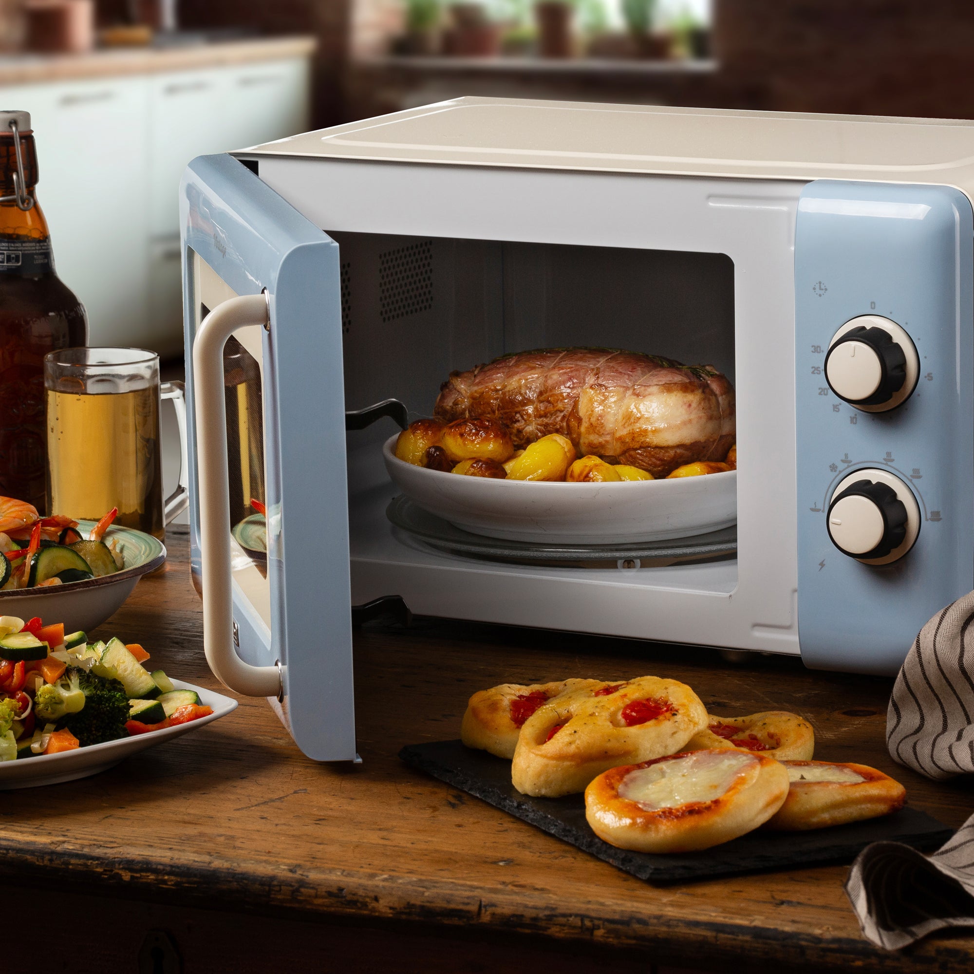 Ariete 20L 800W Vintage Microwave