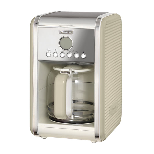 Ariete Vintage 12 Cup Drip Filter Coffee Maker - Cream