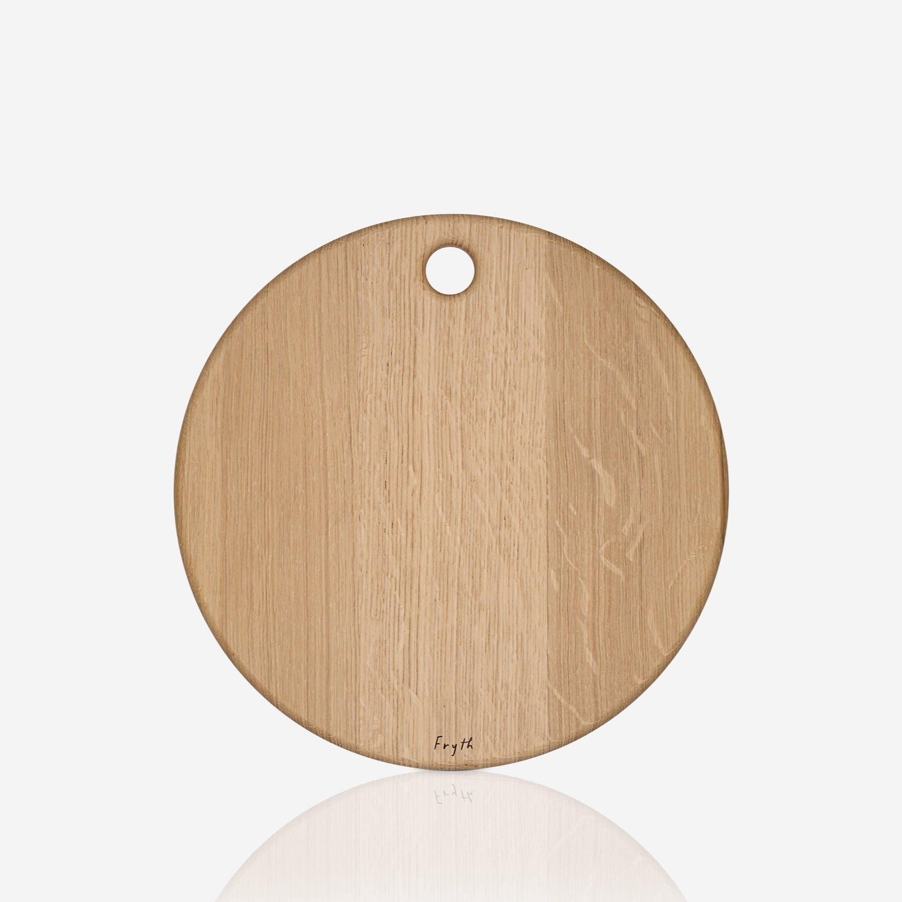 Round Wooden Pizza Board - Oak