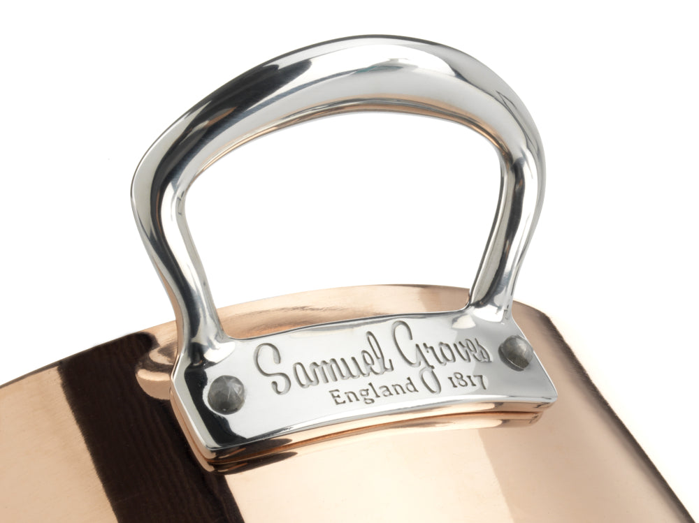 Samuel Groves 26cm Copper InductionSauté Pan Side Handles with Lid