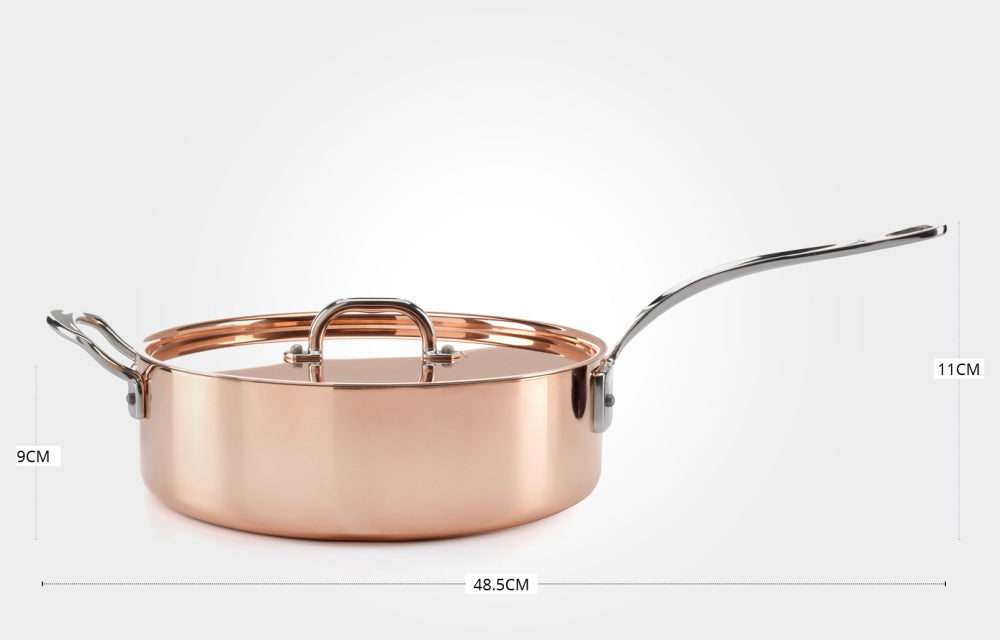 Samuel Groves 26cm Copper Induction Saute Pan with Lid