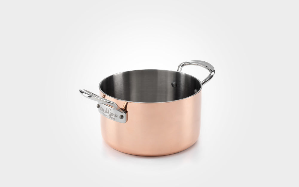 Samuel Groves Copper Induction Casserole Pan with Lid