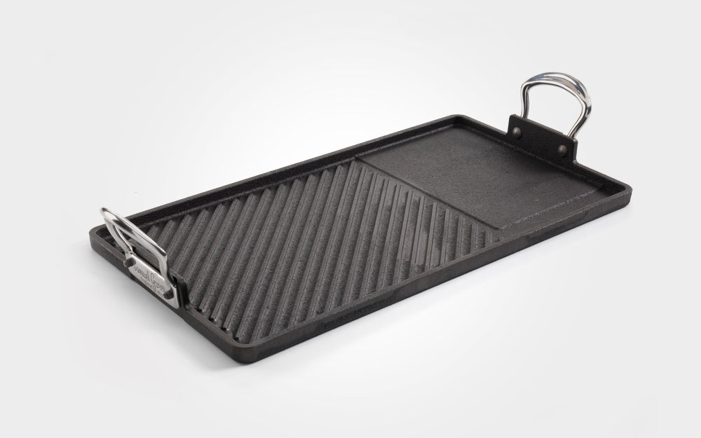 Samuel Groves Britannia Cast Iron Double Burner Griddle 45cm x 25cm