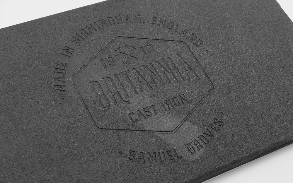 Samuel Groves Britannia Cast Iron Double Burner Griddle 45cm x 25cm