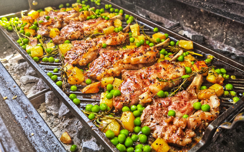 Samuel Groves Britannia Cast Iron Double Burner Griddle 45cm x 25cm