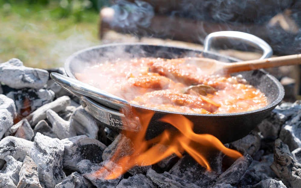 Samuel Groves Britannia Cast Iron Double Handled Skillet