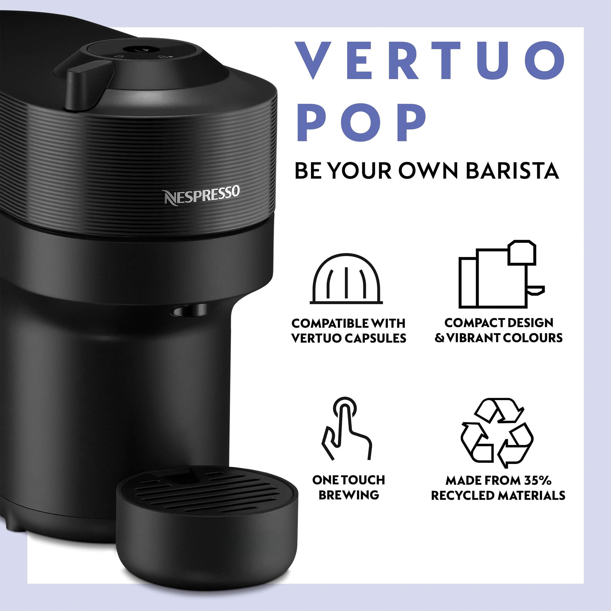 De'Longhi Vertuo Pop Coffee Machine Bundle Pack