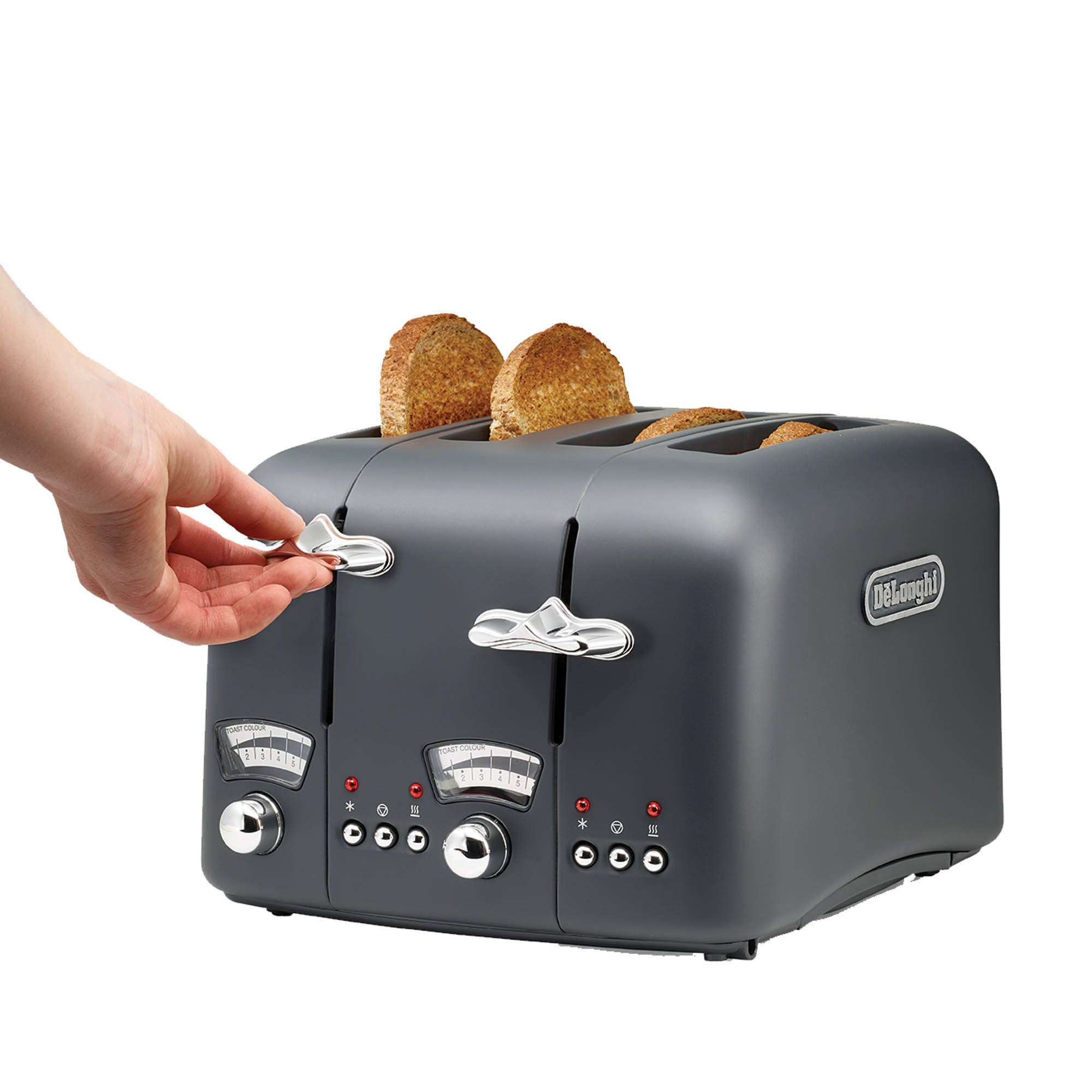 De’Longhi 4 Slice Argento Toaster