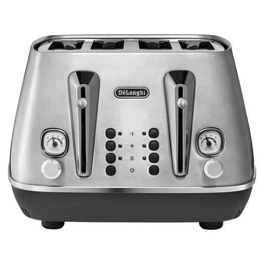 De’Longhi 4-Slice Distinta X Toaster – Silver
