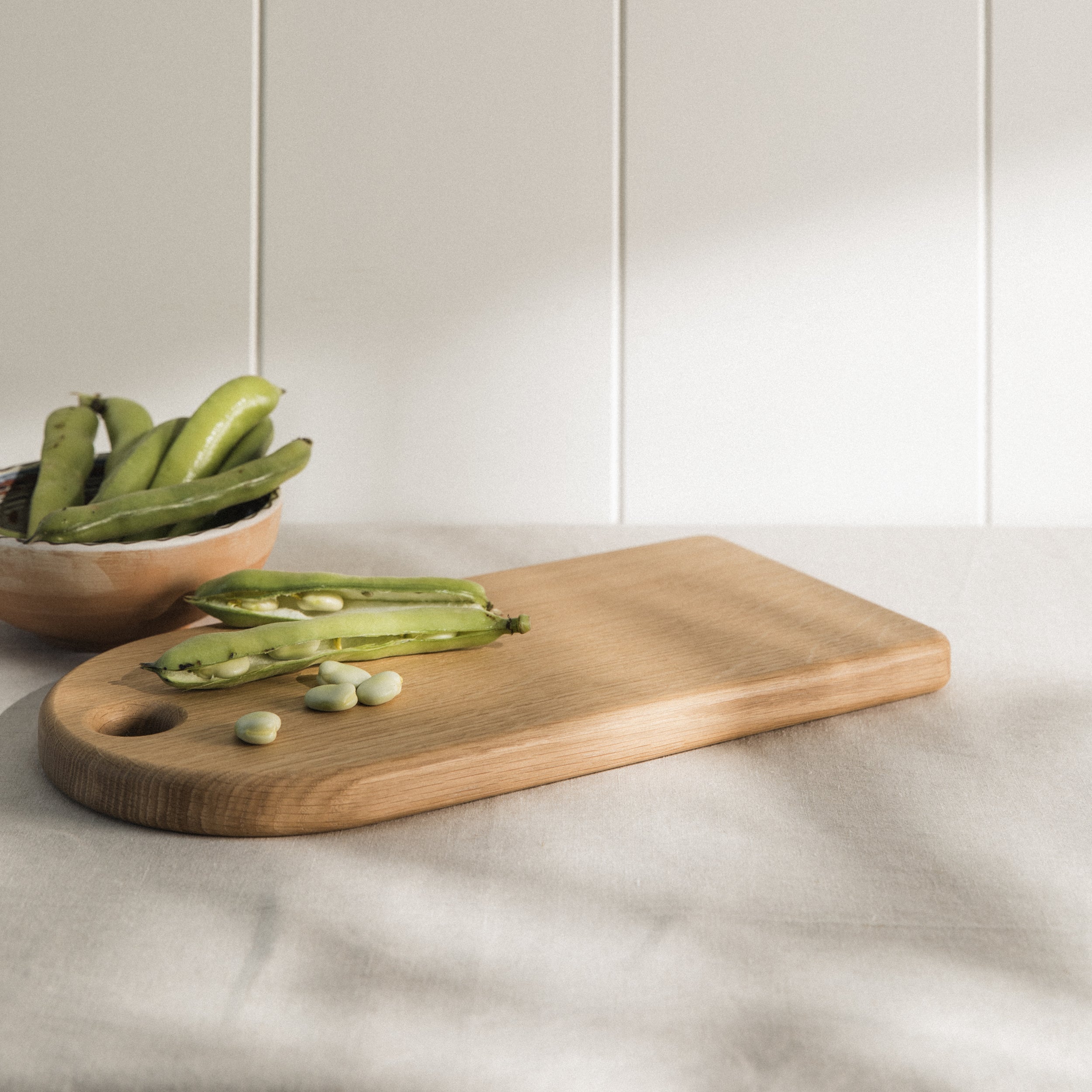 Semi Circular Wooden Chopping Board - Oak