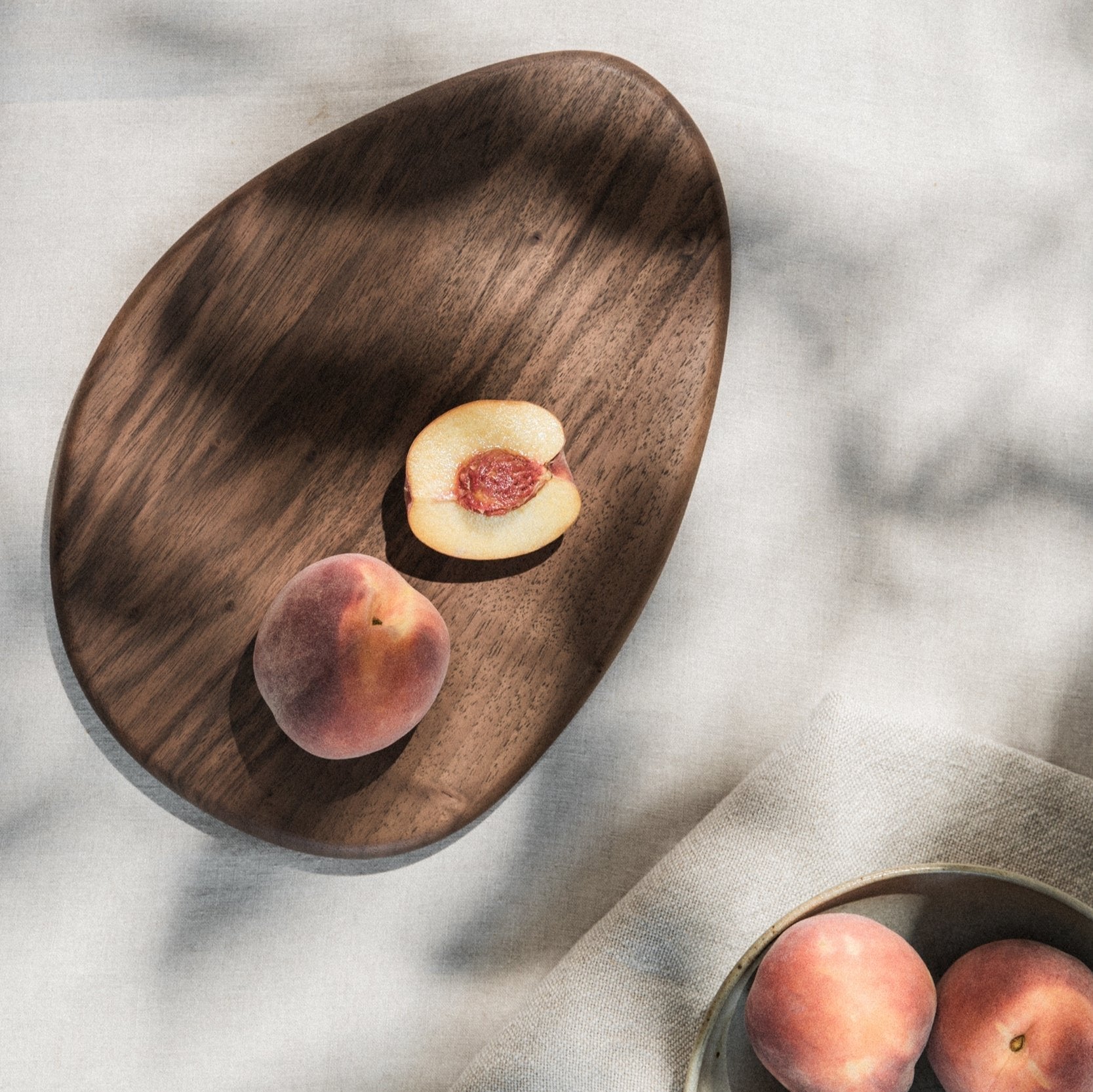 Pebble Wooden Chopping Board - Walnut