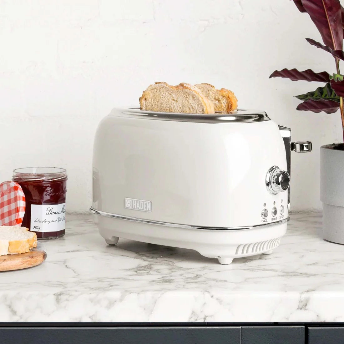 Haden Heritage Ivory 2 Slice Toaster