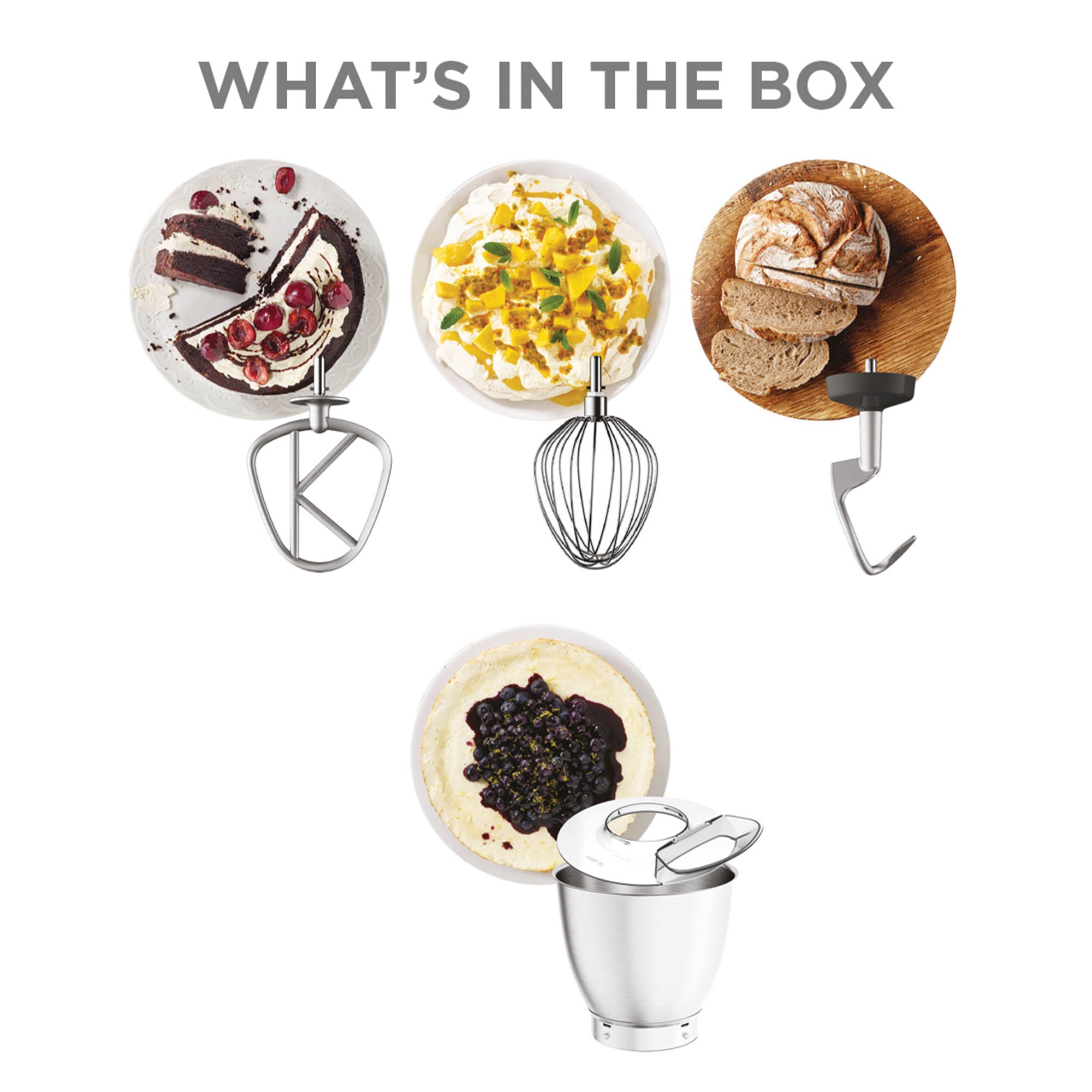 Kenwood 7L Chef Baker XL Stand Mixer – White