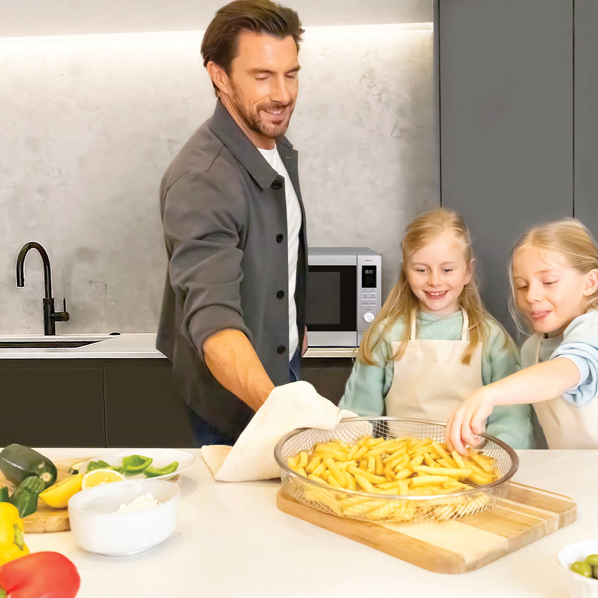 Panasonic 4-in-1 Air fryer Combi Microwave - Stainless Steel