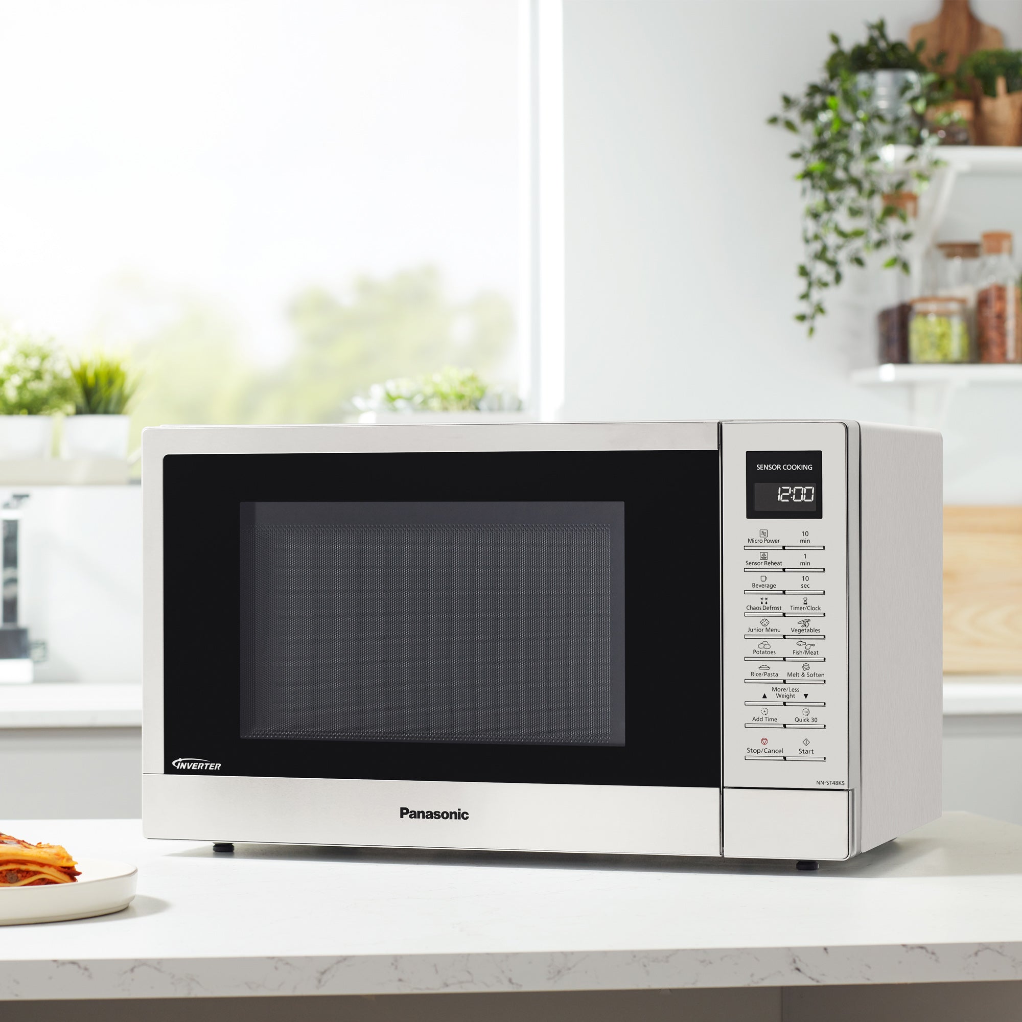 Panasonic Inverter Microwave Oven Stainless Steel - 32L, 1000W