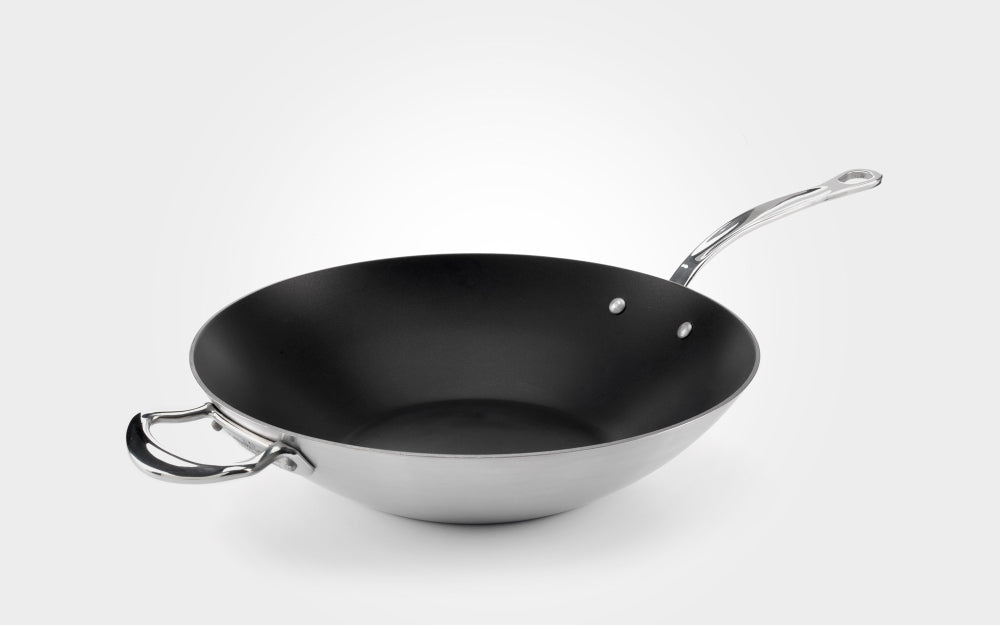 Samuel Groves Classic Non-Stick Stainless Steel Triply Wok