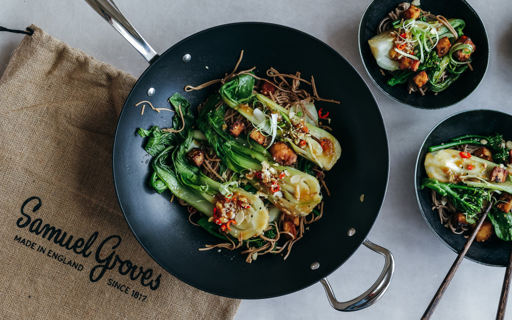 Samuel Groves Classic Non-Stick Stainless Steel Triply Wok