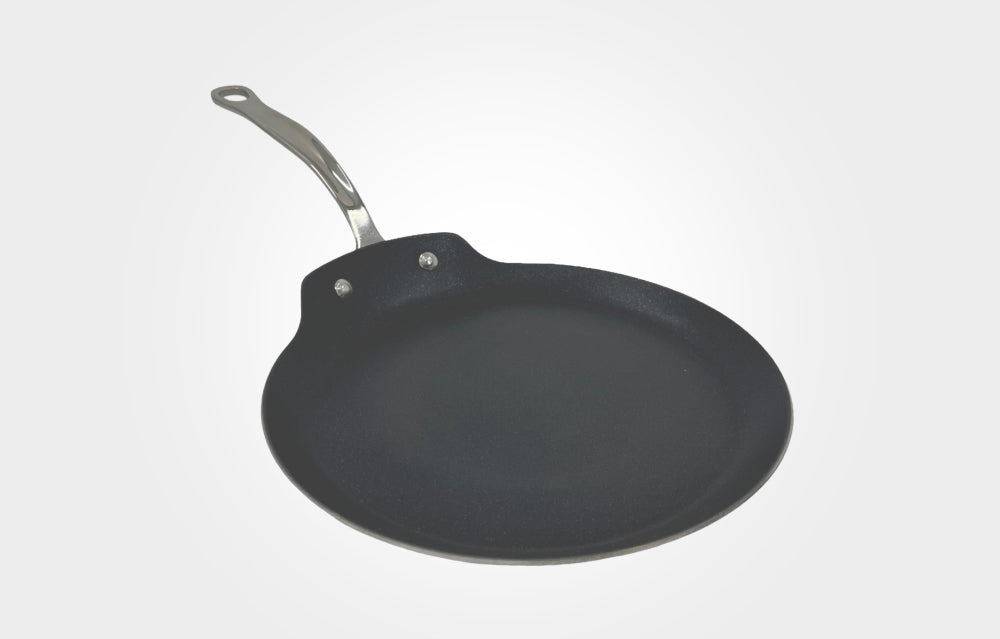 Samuel Groves Classic 26cm Non-Stick Stainless Steel Triply Crepe Pan