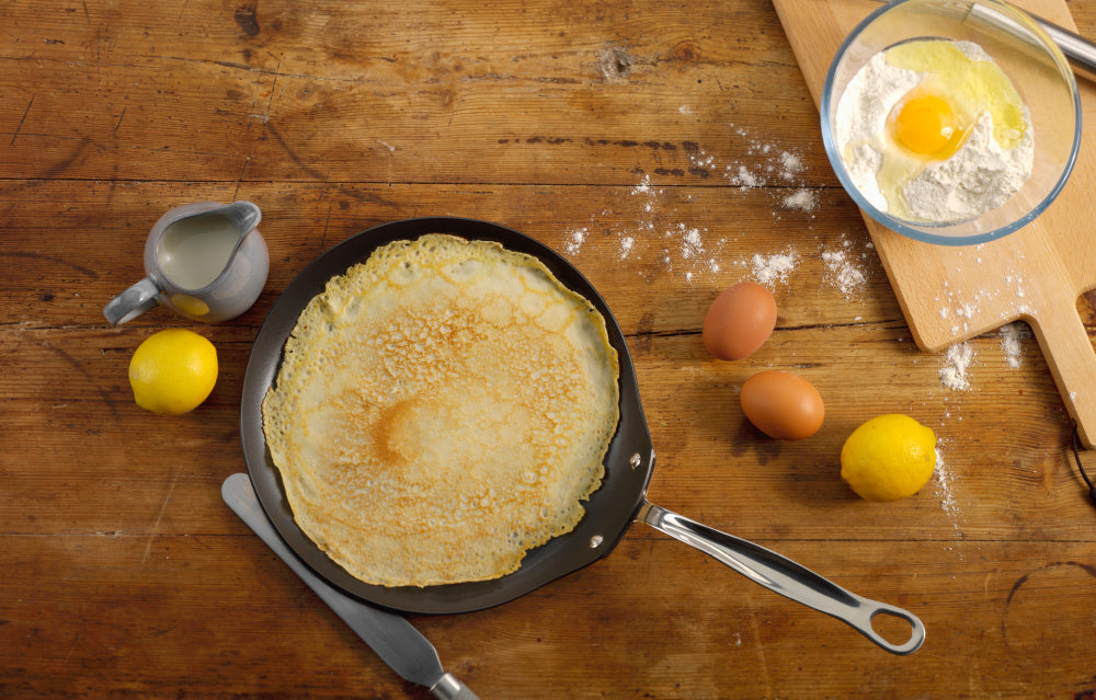 Samuel Groves Classic 26cm Non-Stick Stainless Steel Triply Crepe Pan