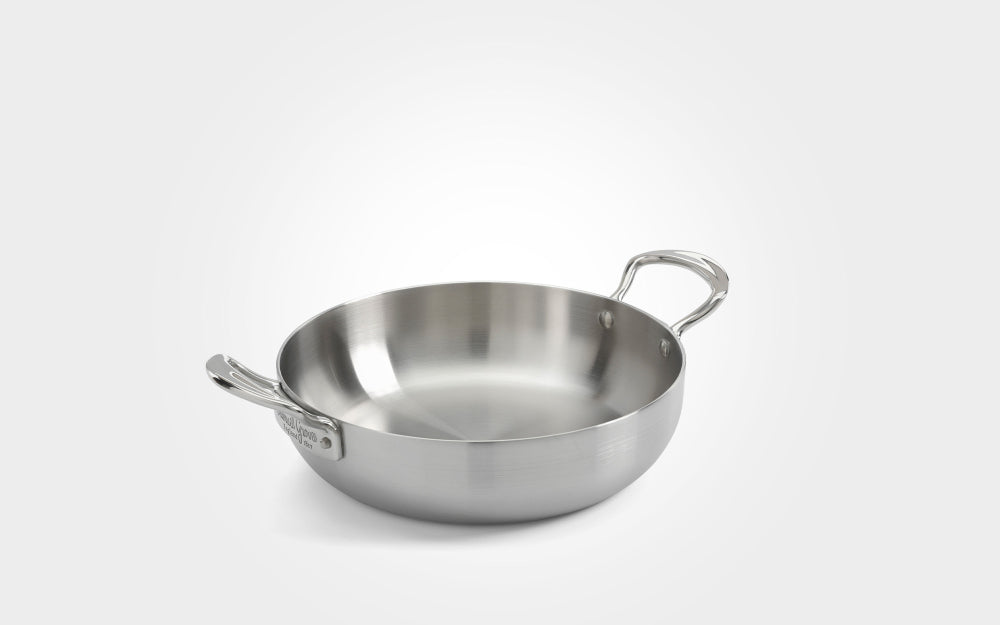 Samuel Groves Classic Stainless Steel Triply Chefs Pan Double Handled