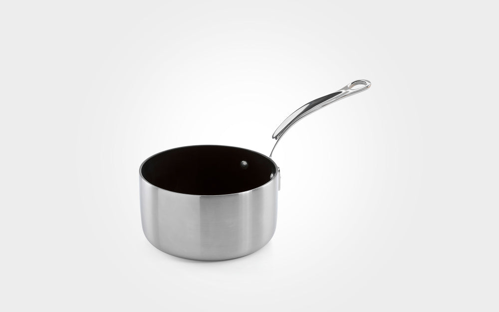 Samuel Groves Classic Non-Stick Stainless Steel Triply Saucepan with Lid