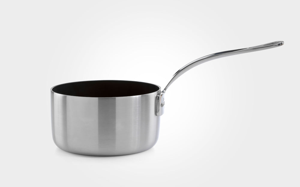 Samuel Groves Classic Non-Stick Stainless Steel Triply Saucepan with Lid