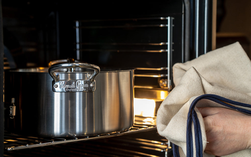 Samuel Groves Classic Stainless Steel Triply Casserole Pan with Lid